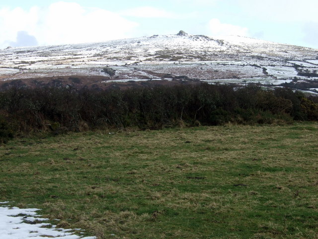 The sacred mountain of Mynydd Dinas to the druids, where they would watch the sun rise over its peak at the winter solstice. (photo copyright ceridwen 2009)