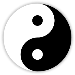 Ancient Chinese yin and yang symbol.