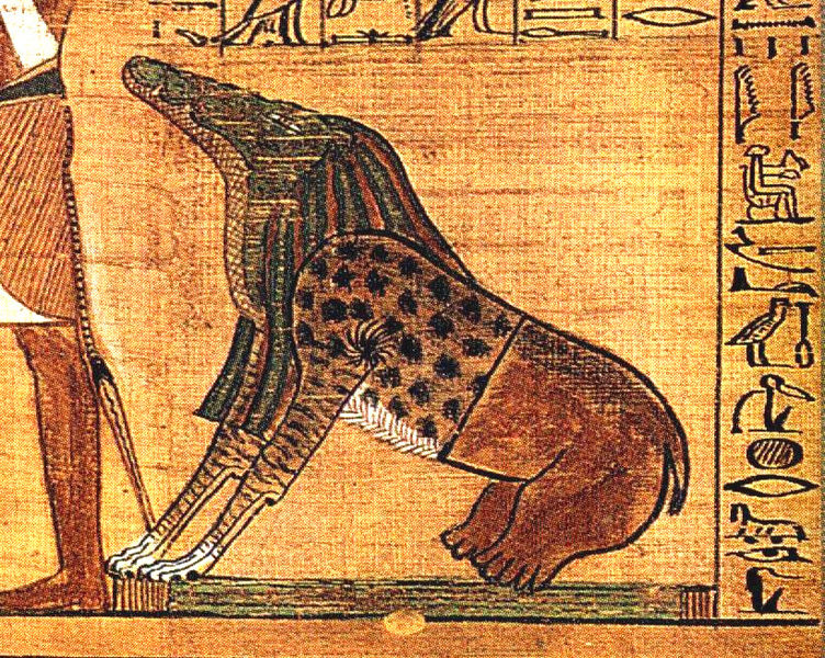 The Egyptian goddess Ammit The Egyptian goddess Ammit
