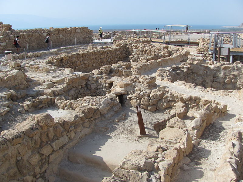 The ruins of the Essenes community at Qumran (photo copyright 2011 wiki user MotherForker)
