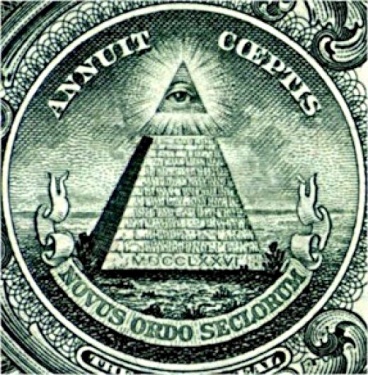 The Great Seal on the United States dollar bill. The monetary system brought in along with this has created a debt with it that is enslaving the world.