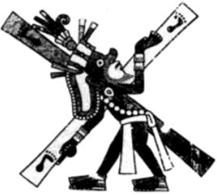 Quetzalcoatl on the cross