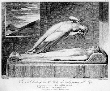 Soul Leaving the Body by Schiavonetti 1808