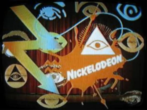 The children's cartoon network Nickelodeon with obvious illuminati symbolism