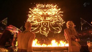 The Druid god, "the green man", worshiped at the 2012 Paralympics closing ceremony. Just because it is esoteric, doesn't mean its for a sinister agenda; those who organized the Paralympic closing ceremony were genuinely interested in incorporating elements of the Druids religion.