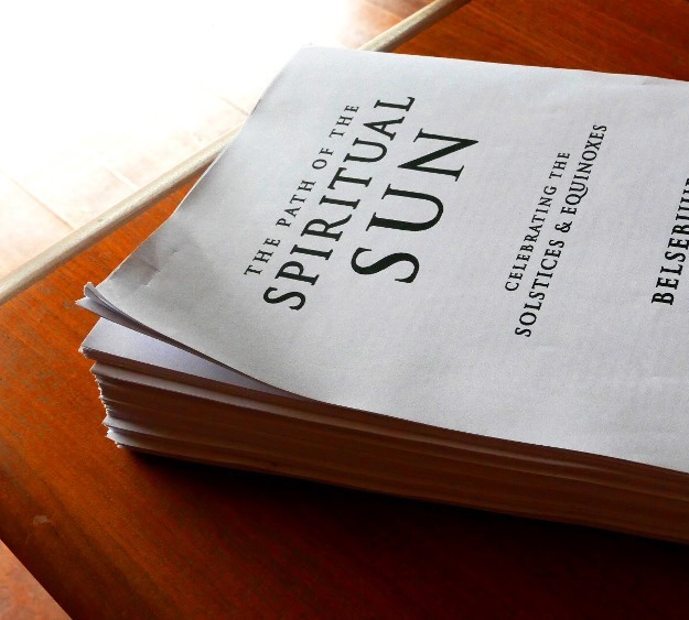 The new Path of the Spiritual Sun book printed for proof-reading.